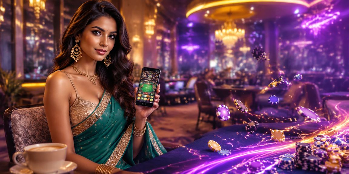Indian casino game environment with baccarat tables and vibrant ambiance