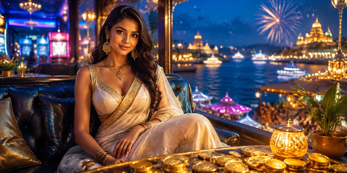 Excited player using mobile slots in India during evening