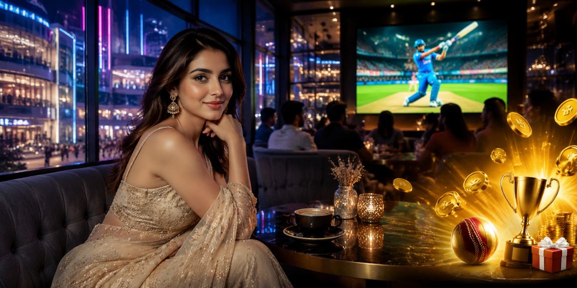 IPL cricket betting scene with Bollywood style excitement